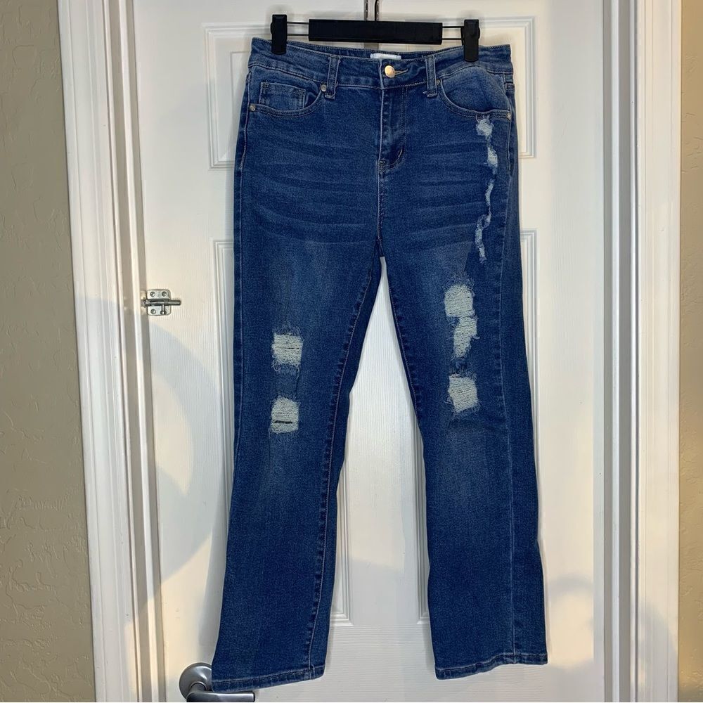 William Rast Slim Straight Distressed Jeans Size 26
